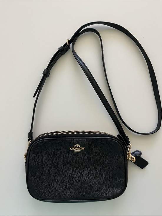 Coach Handbags - Authentic COACH Pebbled Leather Double Zip Crossbody Bag +✨BONUS free bag